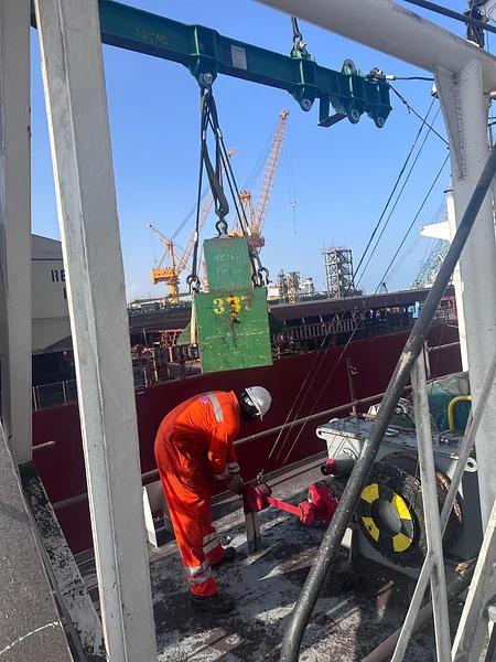 Five Yearly Inspection of Lifeboats @ Duqum Drydocks, Oman
