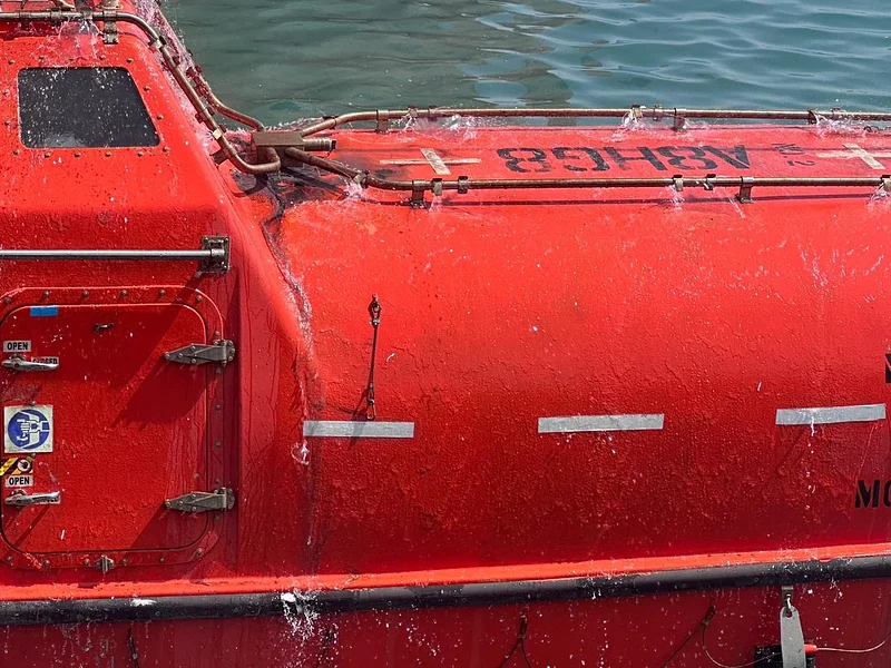 Five Yearly Inspection of Lifeboats @ Duqum Drydocks, Oman