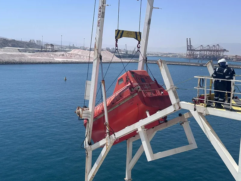 Annual Inspection of Lifeboats @ Port of Salalah, Oman