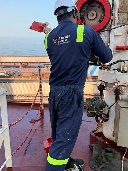 At Sohar Port, Oman, we carried out comprehensive inspection and servicing of lifeboats, rescue boats, and firefighting systems.