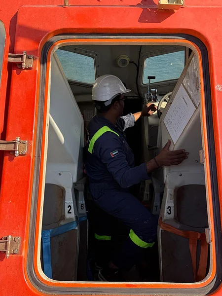 At Sohar Port, Oman, we carried out comprehensive inspection and servicing of lifeboats, rescue boats, and firefighting systems.