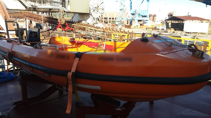 Rescue Boat Annual Inspection on 17/01/2025 in Piombino, Italy 🌍
