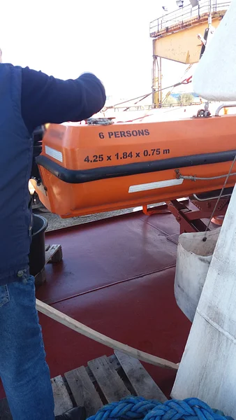 Rescue Boat Annual Inspection on 17/01/2025 in Piombino, Italy 🌍